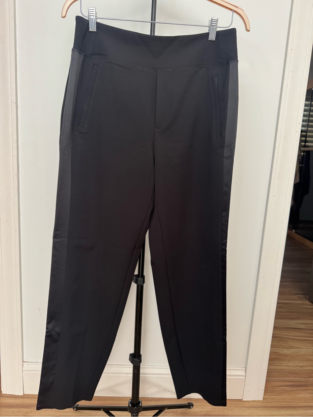 Athleta Black Travel Trouser Pants Size 12 Tall